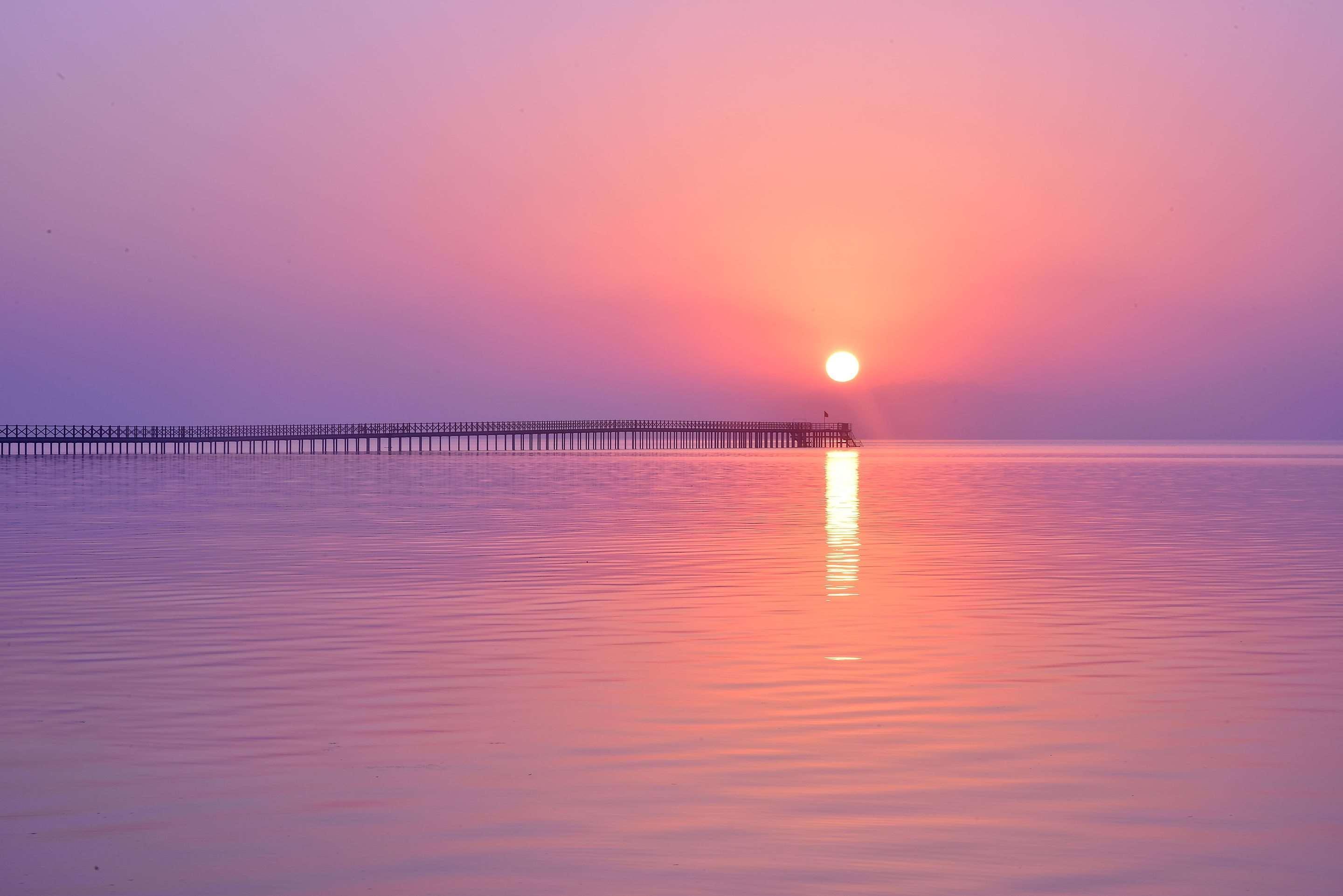 Steigenberger Alcazar Hotel Sharm el-Sheikh Exterior photo Sunset at the Gulf of Aqaba